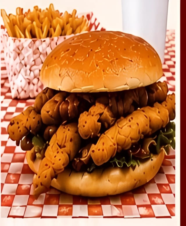 #4 Wild Cat Burger.