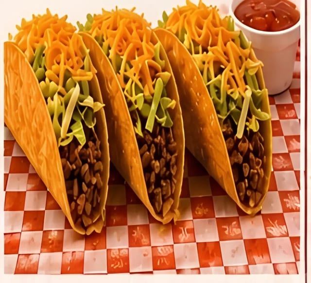 #14 3 Crunchy Tacos.